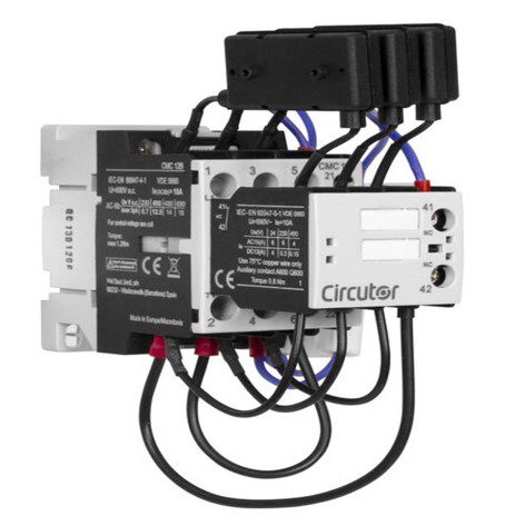 Contactor para condensador CMC 20 B, 11Kvar (220-240V) / 20Kvar (400-440-480) / 24Kvar (500-550V) / 30Kvar (660-690V) Tensión de bobina: 230V